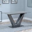 Camilla 6 Seater Grey Ceramic Dining Table with V Base - 140cm